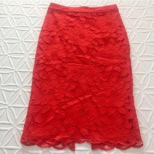 Gorgeous red Midi Skirt